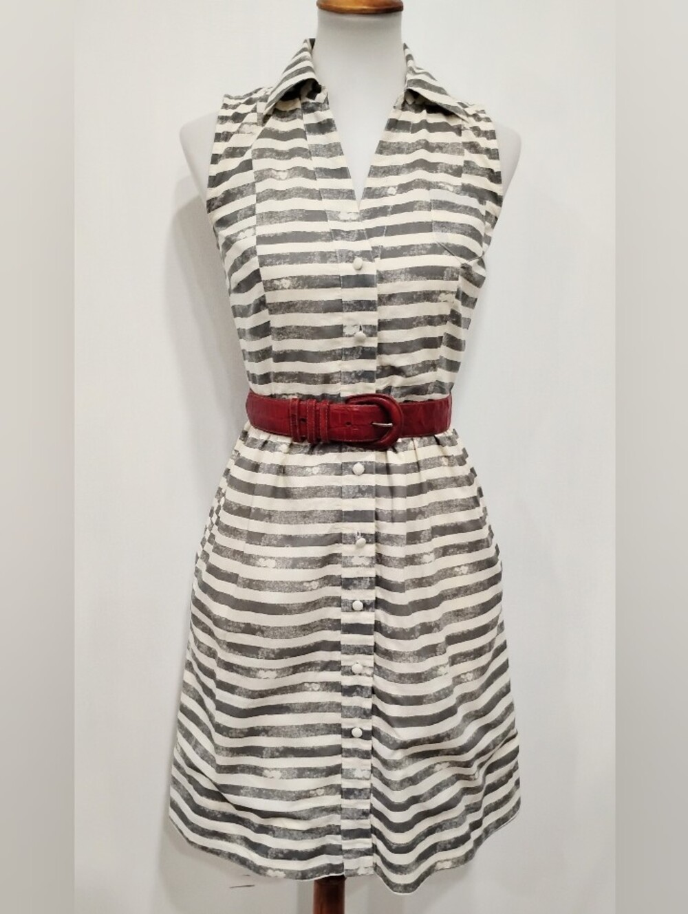 PORRIDGE STRIPED COTTON DRESS